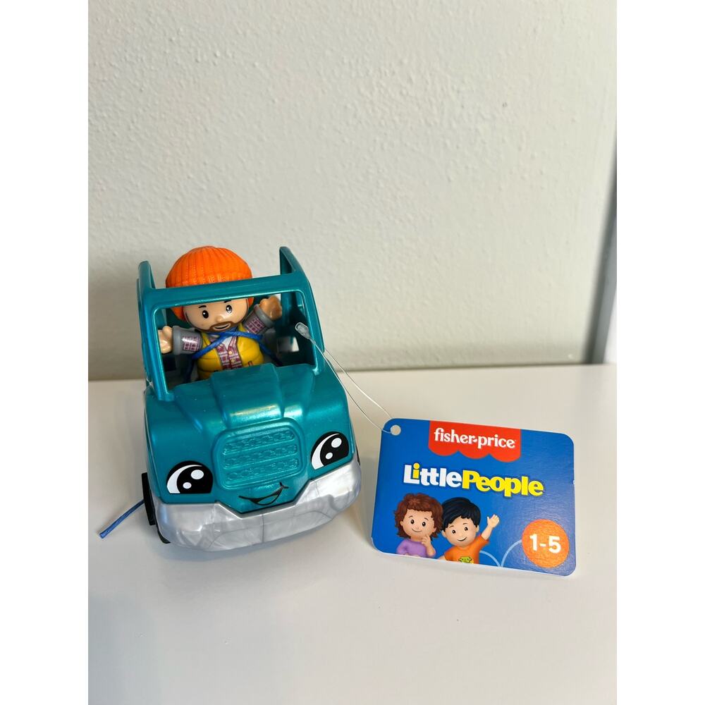 Fisher Price Little People Push-Along Toy Pick-Up Truck with Figure